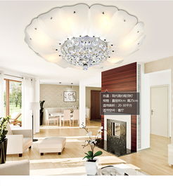 品拓pintuoled吸顶灯水晶灯客厅灯创意简约现代吸顶灯温馨浪漫卧室灯餐厅灯水晶灯灯具灯饰包安装25㎡ 80cmled彩光分段 遥控