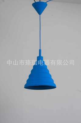 【厂家直销 创意DIY硅胶吊灯灯罩 折叠硅胶灯罩 专利产品 简易吊灯】价格,厂家,图片,其他灯具配件,中山市珞珈电器-